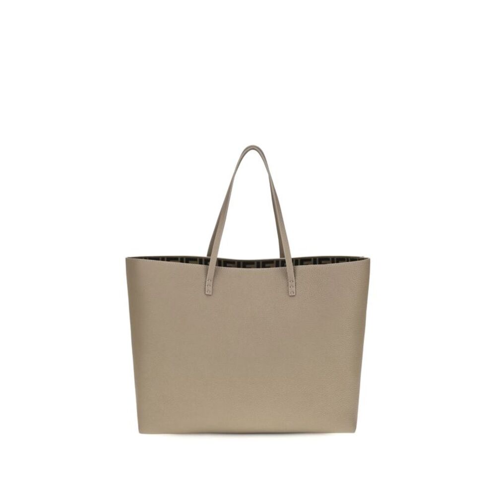 Fendi Women Medium Roll Roman Leather Shopping Bag